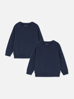 Niños Primark Sudaderas Con Y Sin Capucha|2 Sudaderas De Cuello Redondo Para Niño Pequeño