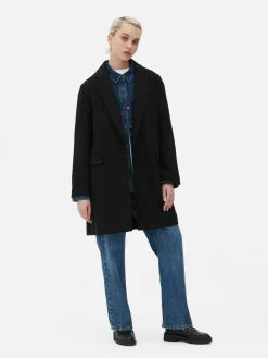 Mujer Primark Abrigos Y Chaquetas|Abrigo Clásico De Botonadura Simple