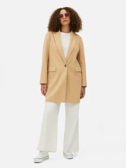 Mujer Primark Abrigos Y Chaquetas|Abrigo Clásico De Botonadura Simple