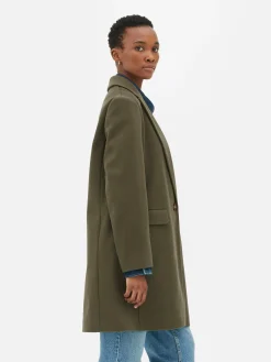 Mujer Primark Abrigos Y Chaquetas|Abrigo Clásico De Botonadura Simple