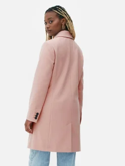 Mujer Primark Abrigos Y Chaquetas|Abrigo Con Botonadura Sencilla