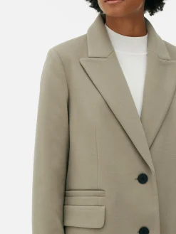 Mujer Primark Abrigos Y Chaquetas|Abrigo Con Botonadura Sencilla