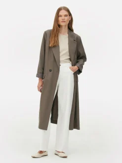 Mujer Primark Abrigos Y Chaquetas|Abrigo Duster Con Doble Botonadura De The Edit