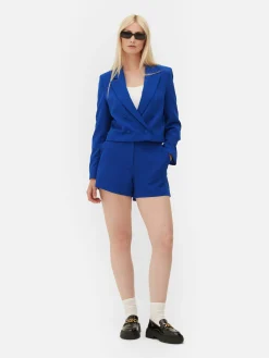 Mujer Primark Blazers|Americana Corta Combinable De Doble Botonadura