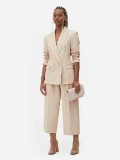 Mujer Primark Blazers|Americana De Doble Botonadura Con Botones Metálicos