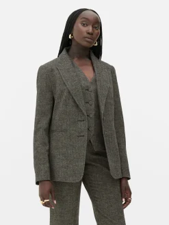 Mujer Primark Blazers|Americana En Tejido De Espiga Rita Ora