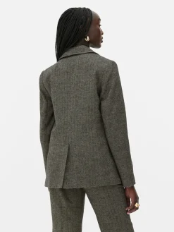 Mujer Primark Blazers|Americana En Tejido De Espiga Rita Ora