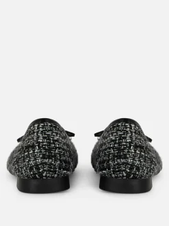 Mujer Primark Zapatos Planos|Bailarinas De Bouclé Con Puntera En Contraste