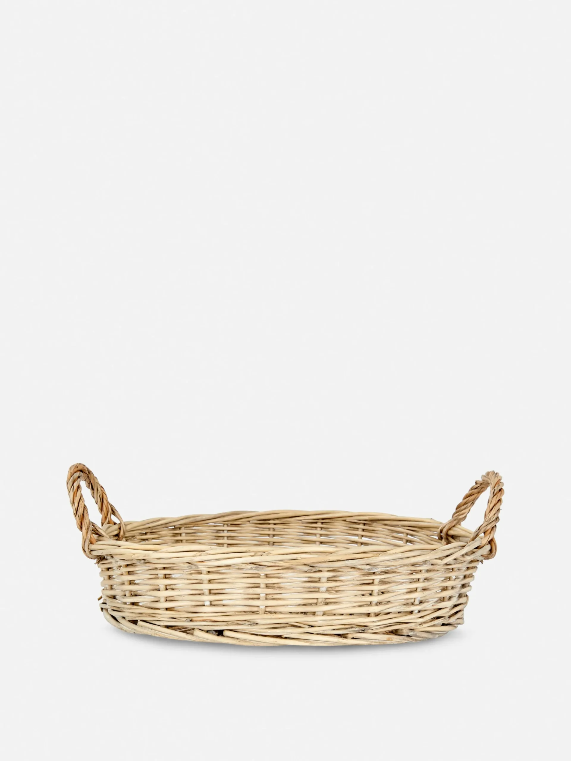 Primark Menaje|Bandeja De Mimbre Redonda Con Asas