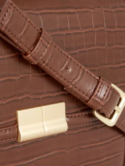 Mujer Primark Bolsos Y Monederos|Bandolera De Piel De Cocodrilo De Imitación