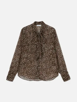 Mujer Primark Camisas Y Blusas|Blusa Con Botones Y Lazo En El Cuello