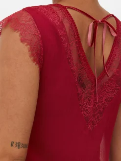 Mujer Primark Moda Gótica|Tops Y Camisetas|Blusa Con Encaje Beetlejuice X Colleen Atwood