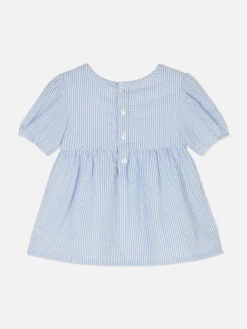 Primark Tops Y Camisetas|Blusa Con Vuelo Fruncida A Rayas