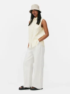 Mujer Primark Camisas Y Blusas|Blusa Sin Mangas Con Botones