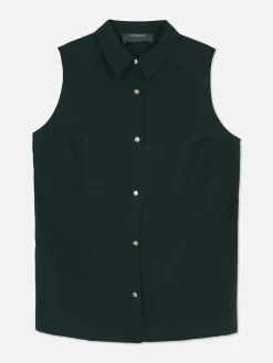 Mujer Primark Camisas Y Blusas|Blusa Sin Mangas Con Botones