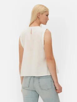 Mujer Primark Camisas Y Blusas|Blusa Sin Mangas Con Volantes