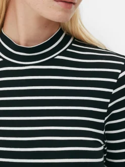 Mujer Primark Tops Y Camisetas|Bodi De Cuello Alto Y Manga Larga