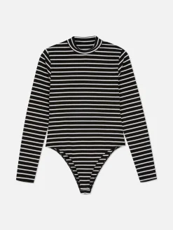 Mujer Primark Tops Y Camisetas|Bodi De Cuello Alto Y Manga Larga