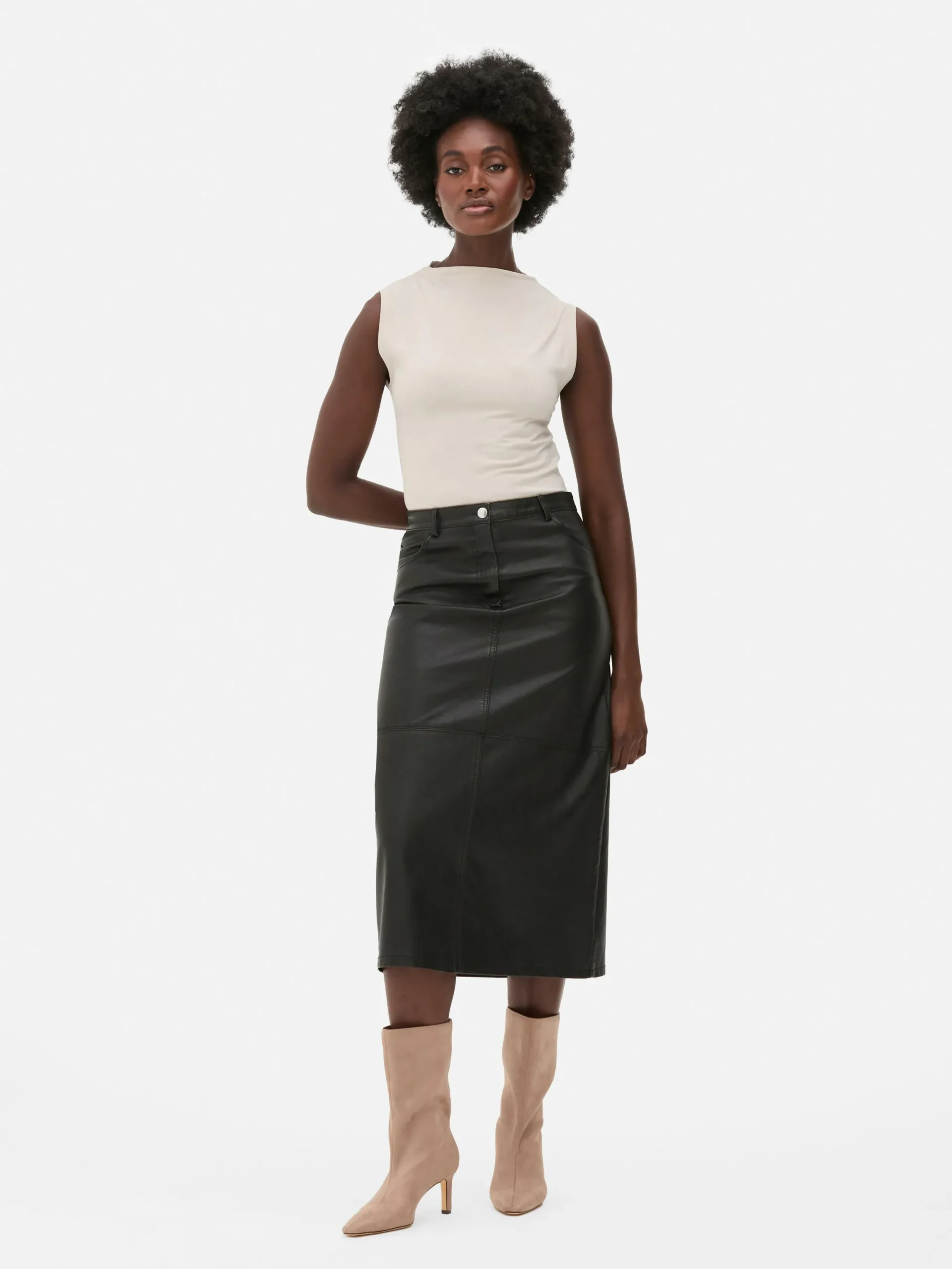 Mujer Primark Tops Y Camisetas|Body De Cuello Alto Sin Mangas