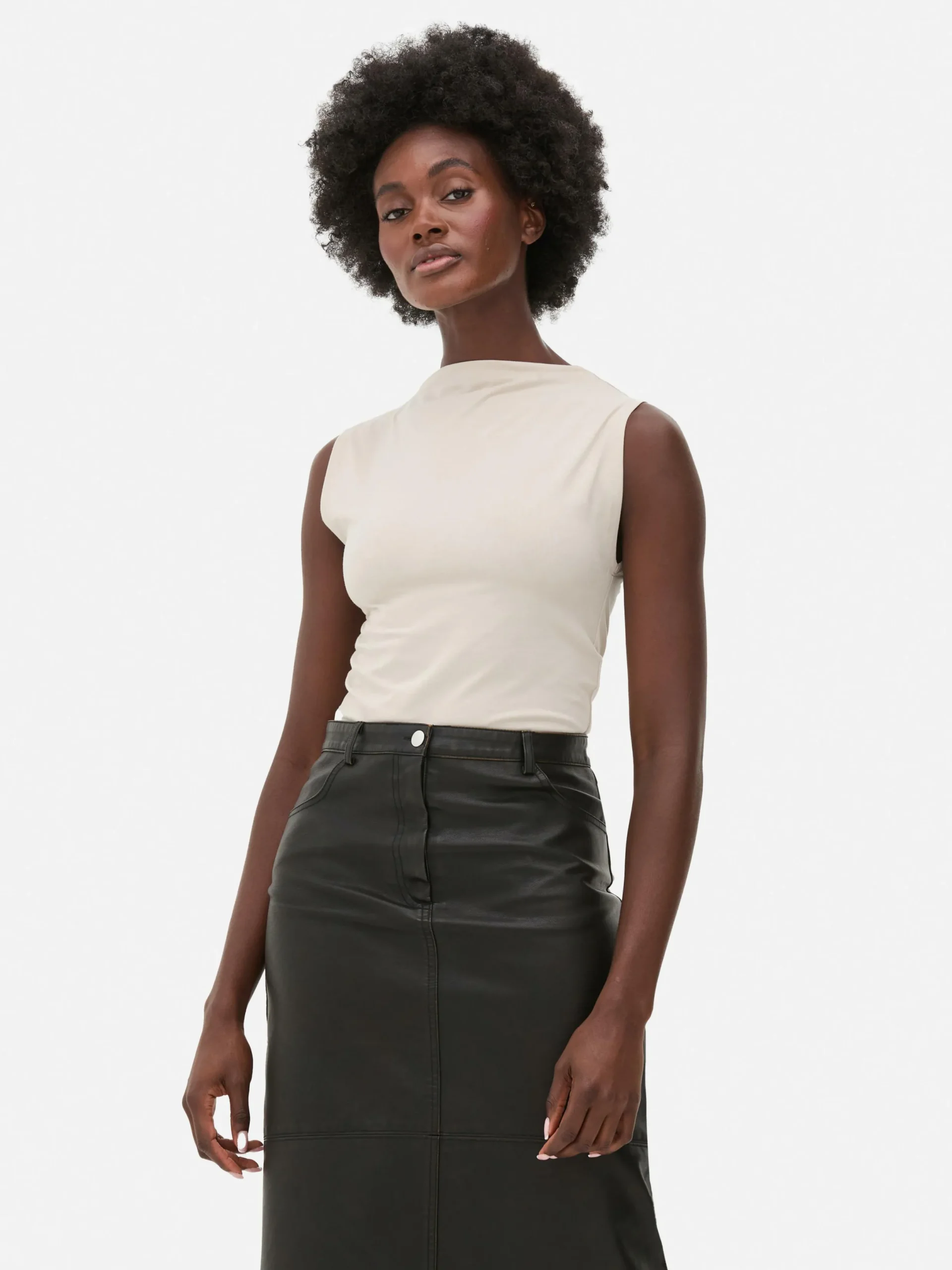 Mujer Primark Tops Y Camisetas|Body De Cuello Alto Sin Mangas