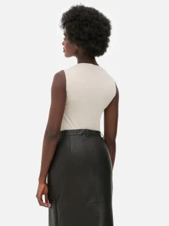 Mujer Primark Tops Y Camisetas|Body De Cuello Alto Sin Mangas