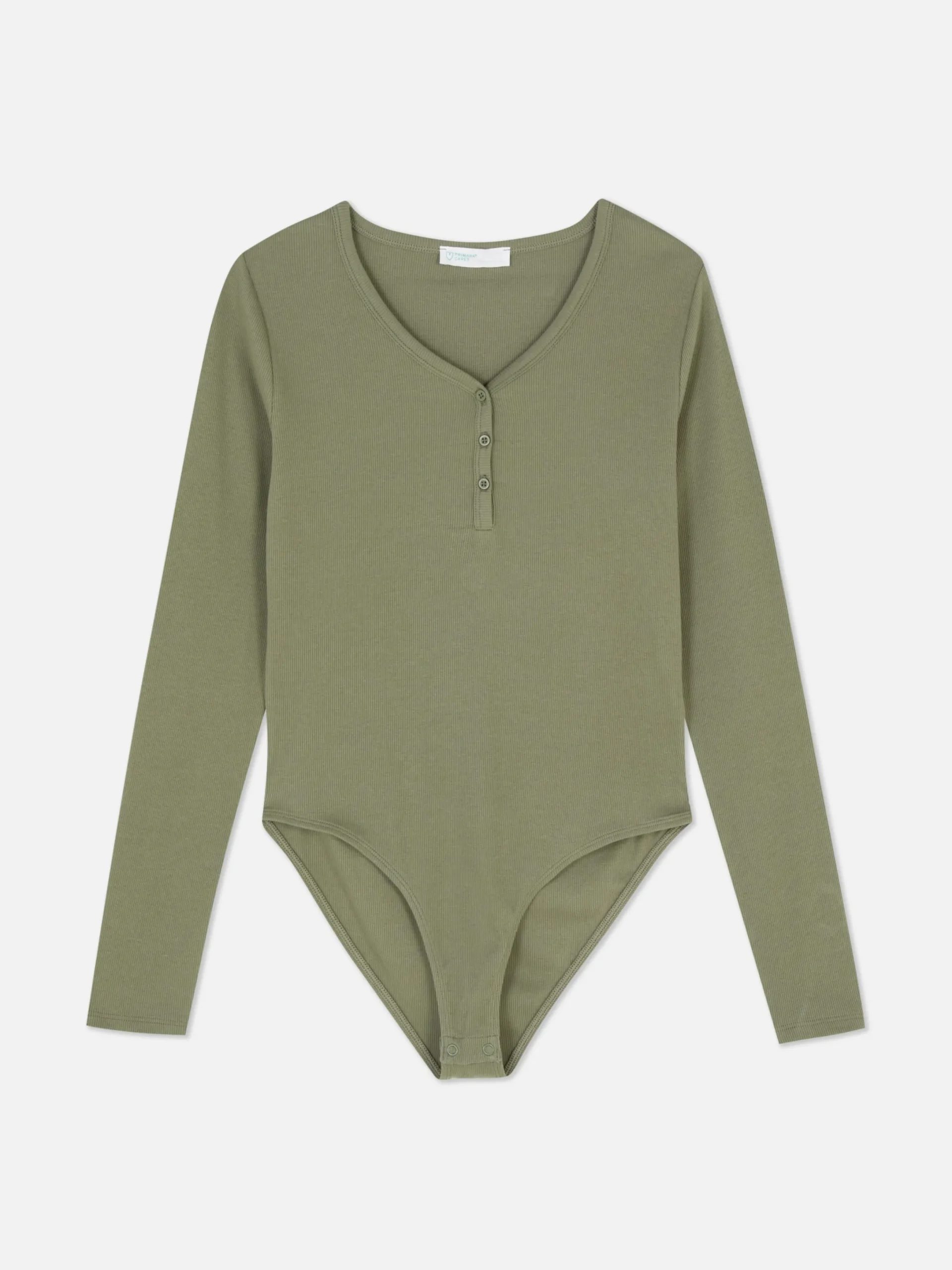 Mujer Primark Tops Y Camisetas|Body De Manga Larga Y Cuello Henley
