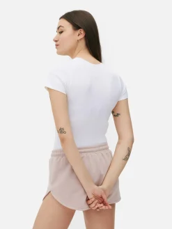 Mujer Primark Tops Y Camisetas|Body Estilo Camiseta Acanalado Sin Costuras