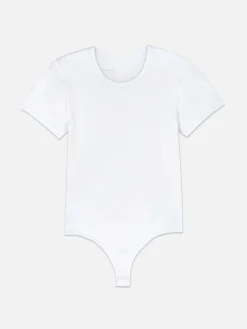 Mujer Primark Tops Y Camisetas|Body Estilo Camiseta Acanalado Sin Costuras