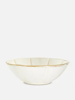 Primark Platos, Fuentes Y Boles|Menaje|Bol De Pasta Con Adorno De Pétalos