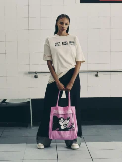 Mujer Primark Bolsos Y Monederos|Bolso Tote De Mickey Mouse De Keith Haring x Disney