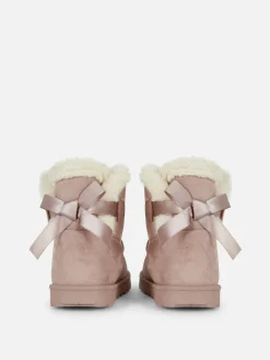 Niños Primark Botas Y Botas De Agua|Botas Con Lazo Trasero Y Forro De Felpa