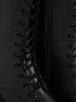 Mujer Primark Botas|Botas Moteras Gruesas Con Cordones