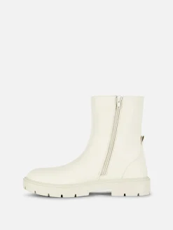 Niños Primark Botas Y Botas De Agua|Botines Chelsea Con Cremallera Lateral