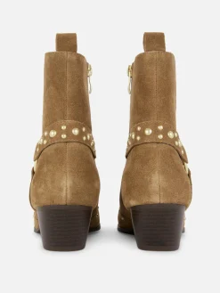 Mujer Primark Botas|Botines De Antelina Con Tachuelas De Rita Ora