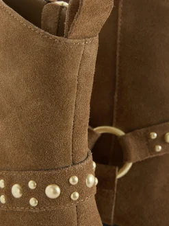 Mujer Primark Botas|Botines De Antelina Con Tachuelas De Rita Ora