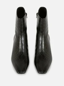 Mujer Primark Botas|Botines De Tacón Con Puntera Cuadrada