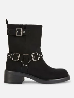 Mujer Primark Botas|Botines Moteros De Antelina