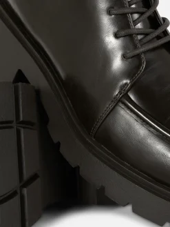 Mujer Primark Botas|Botines Ribeteados Con Cordones