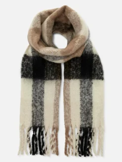 Mujer Primark Gorros, Sombreros, Guantes Y Bufandas|Bufanda Cepillada Con Borlas