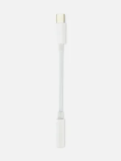 Primark Cargadores|Cable Adaptador De Conector De Audio A USB-C