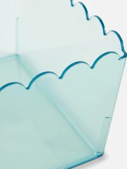 Primark Cajas Y Cestas|Caja De Almacenaje Translúcida Con Borde Festoneado