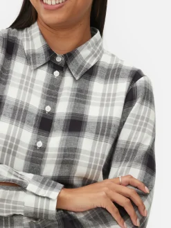 Mujer Primark Camisas Y Blusas|Camisa A Cuadros Con Botones