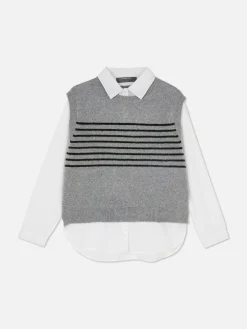 Mujer Primark Camisas Y Blusas|Camisa Con Chaleco 2 En 1