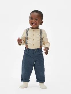 Primark Conjuntos Y Sets|Camisa De Botones Y Pantalones Con Tirantes