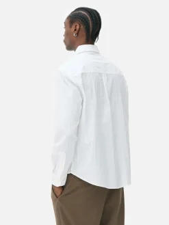 Hombre Primark Camisas|Camisa De Jacquard Con Manga Larga