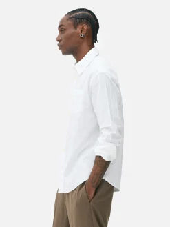 Hombre Primark Camisas|Camisa De Jacquard Con Manga Larga