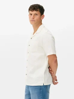 Hombre Primark Camisas|Camisa De Manga Corta Con Botones