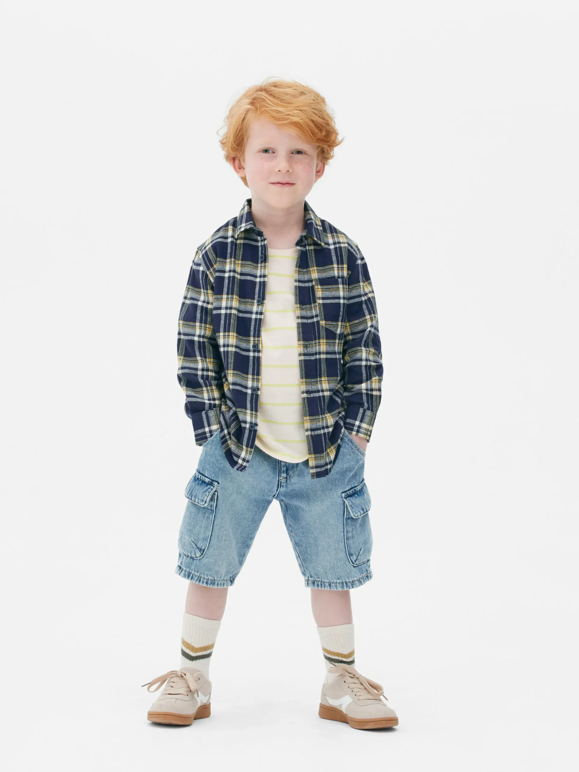 Niños Primark Tops Y Camisetas|Camisa De Manga Larga A Cuadros