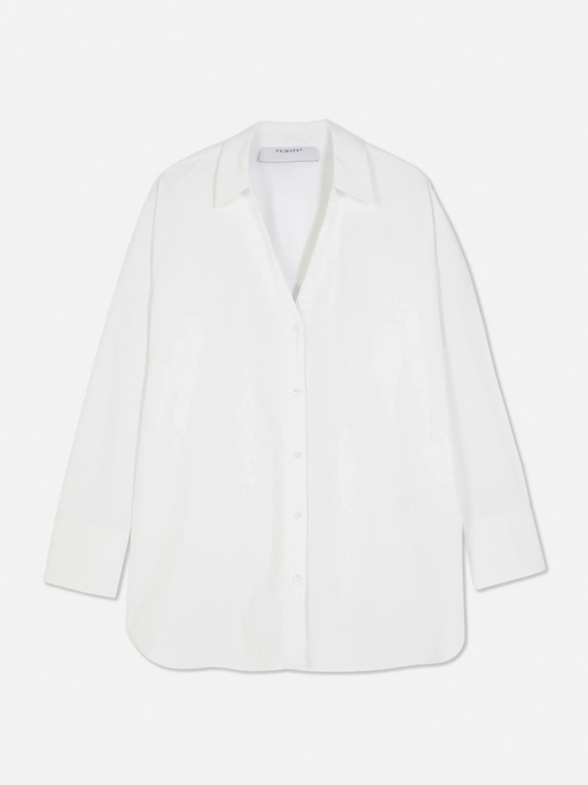 Mujer Primark Camisas Y Blusas|Camisa De Popelina De Corte Oversize