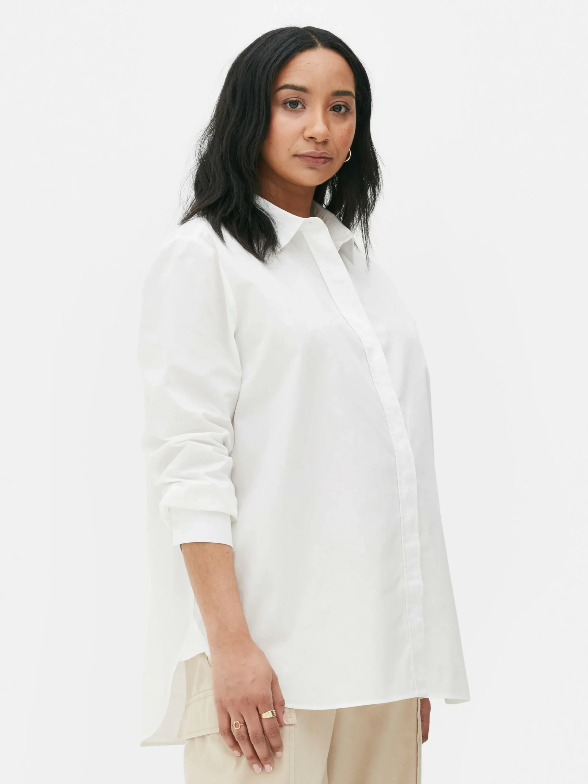 Mujer Primark Camisas Y Blusas|Camisa De Popelina De Premamá